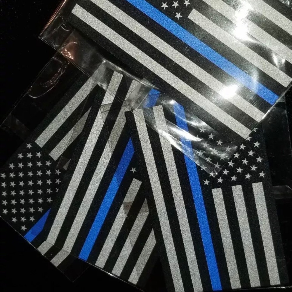 Blue line American flag